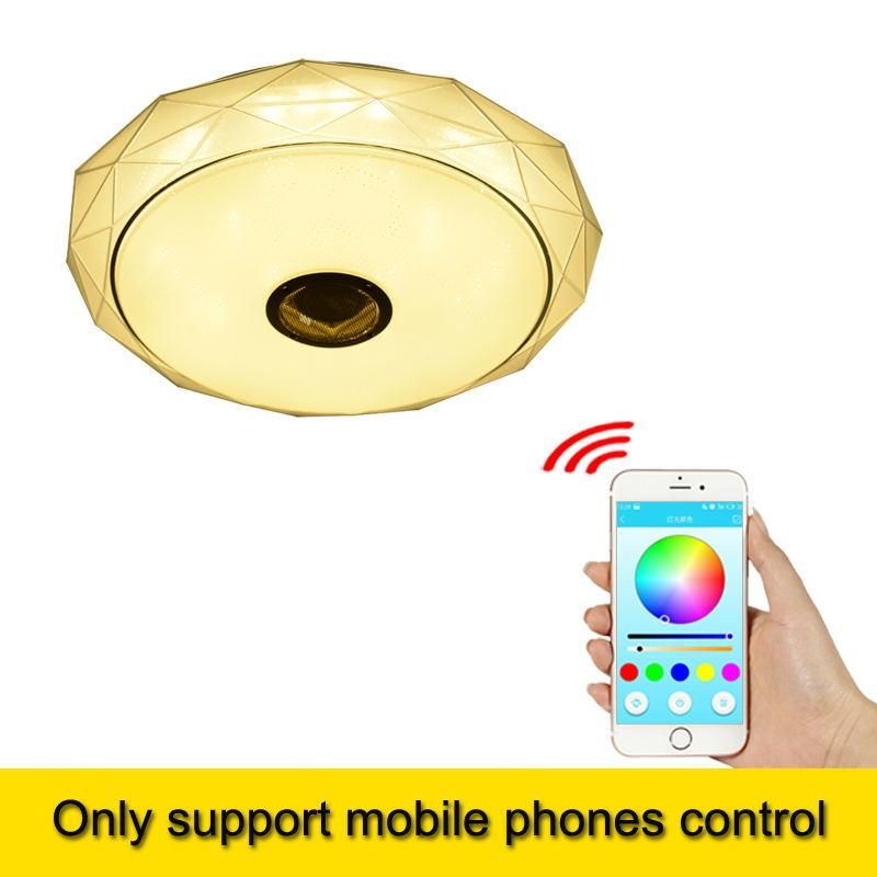 Modern Smart Remote Control and APP Music Ceiling Lights with Bluetooth Speaker & Colorful Modern Ceiling Lamp Wh-Ma-44