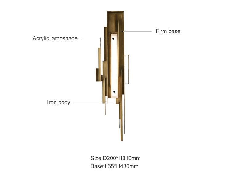 Luxury Modern Living Room Wall Light Villa Hotel Designer Model Bedroom Wall Lamp| (WH-OR-71)