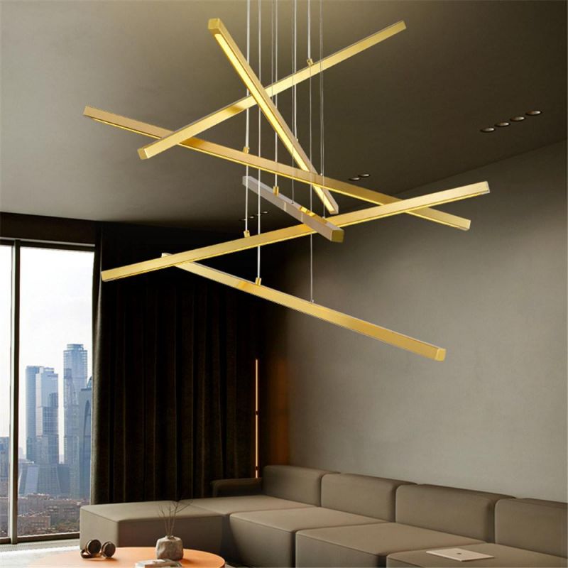 Luxury Indoor Light Strip Decorative Modern Chandelier Pendant Lamp