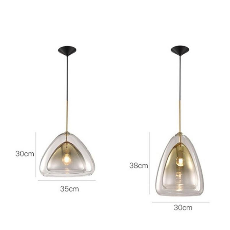 Modern Simple Design Restaurant LED Pendant Lights Dining Room Creativity Glass E27 Hanglamp Bar Kitchen Hanging Lights Fixtures