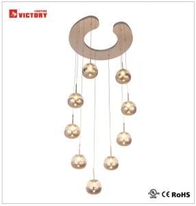 Modern Mini Glass Living Room Chandelier Hanging Pendant Lamp