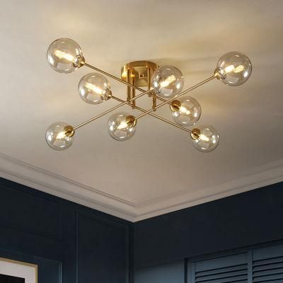 Luxury Living Room Ceiling Light Glass Simple Modern Dining Room Light Creative Bedroom Lamp