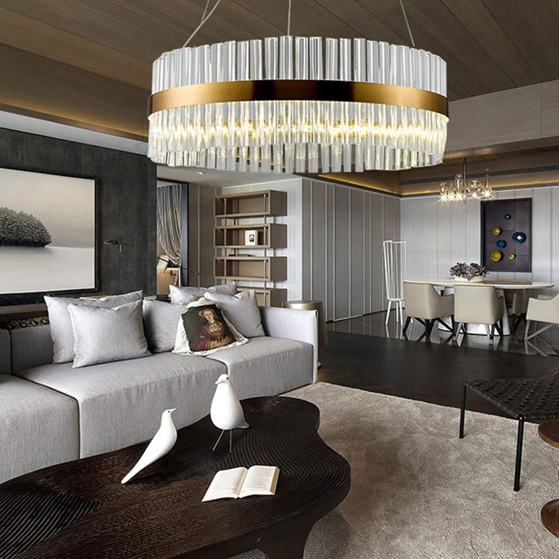 Crystal Large Size Hotel Lobby Lamp Decorative Lamp Chandelier Pendant Lamp