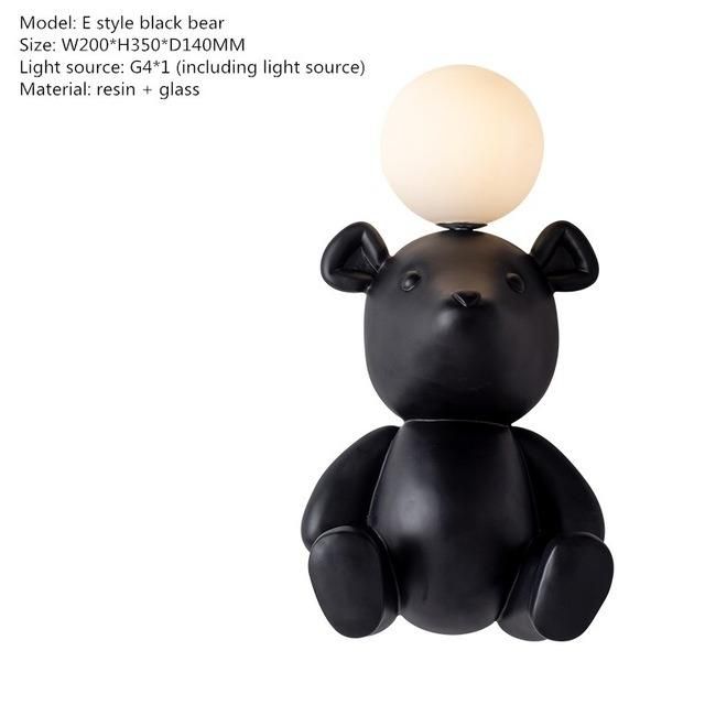 Cute Monkey Bear Mouse Children Room Wall Light with G4 Bulb Resin Doll Wall Light (WH-OR-141)