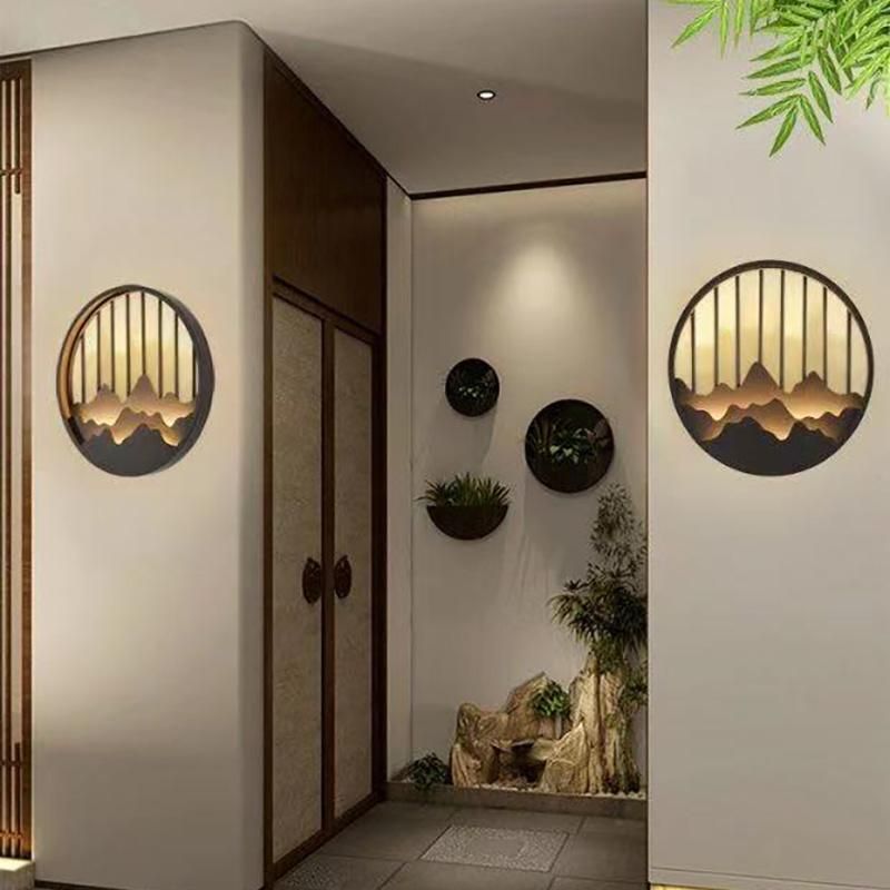 New Chinese Style Wall Lamp Chinese Style Background Wall Decoration Lamps
