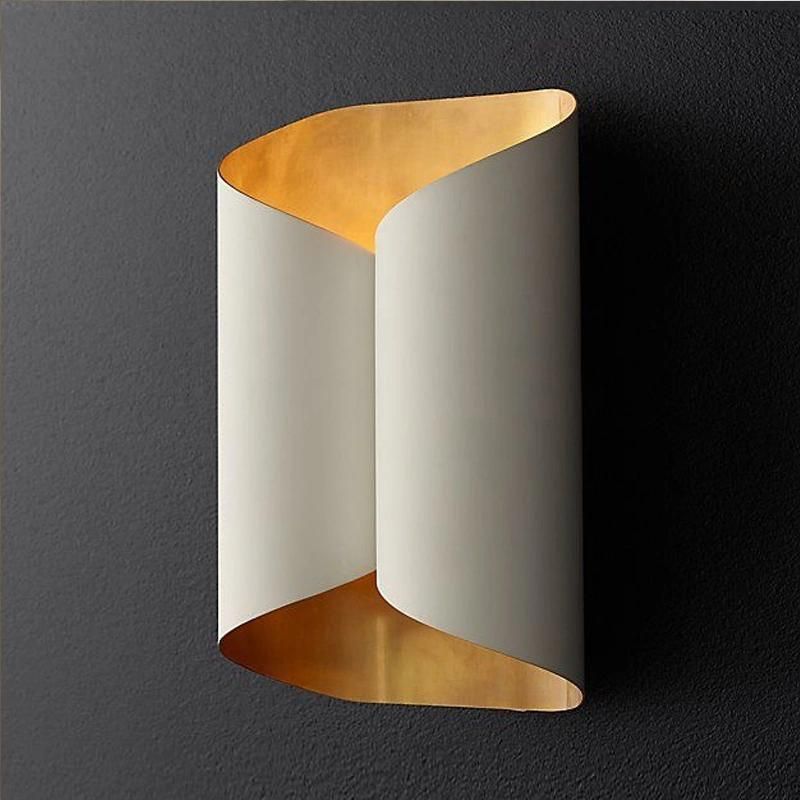 Roll of Paper Design Creative Wall Lamp Bedroom Lamp Bedside Lamp