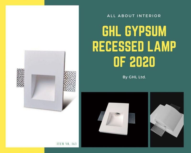Modern Recessed Plaster Wall Lamp (163)