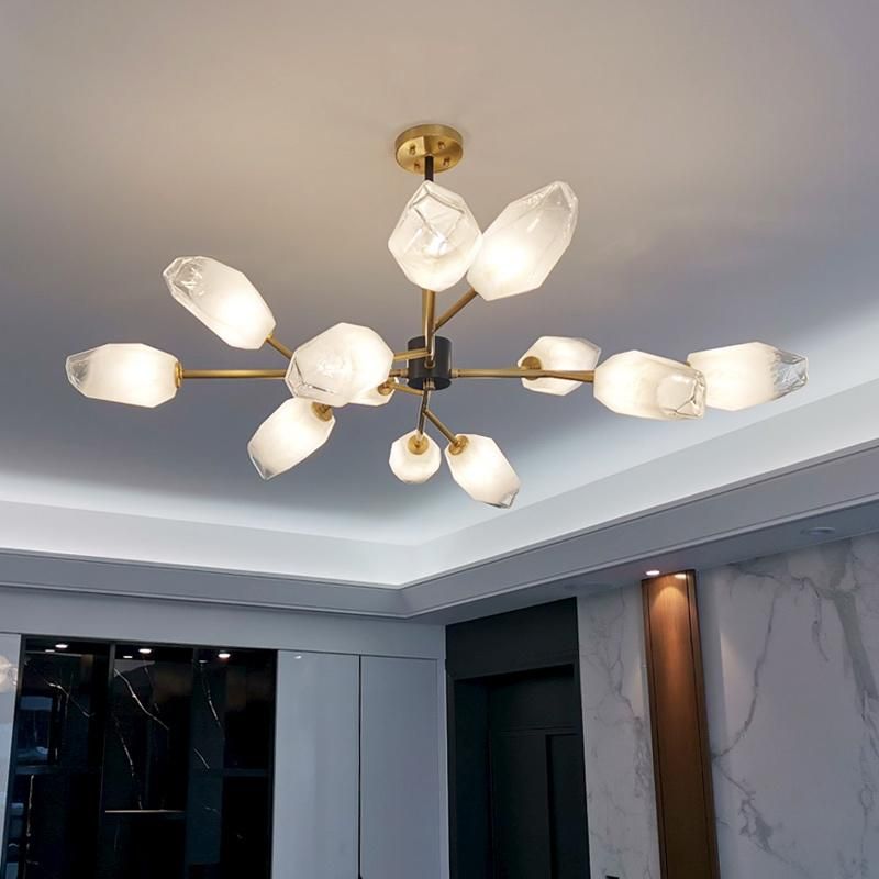 All Copper Creative Restaurant Lighting Villa Penthouse Living Room Chandelier