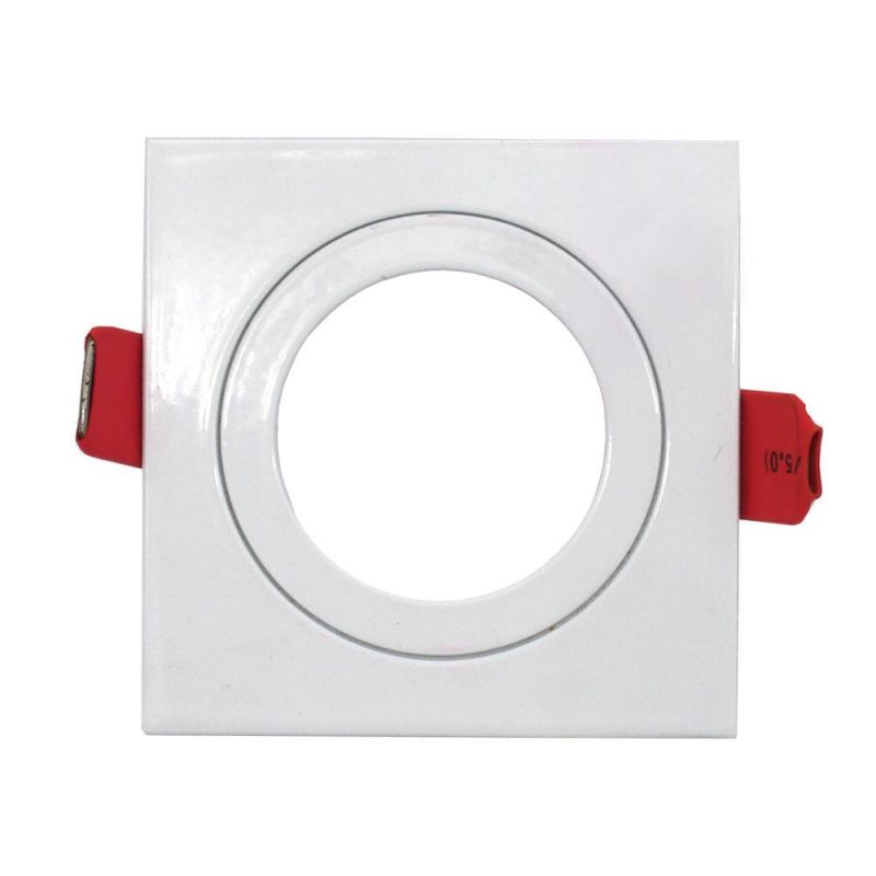 Square Fixed MR16 GU10 LED Lighting Recessed Spot Light Frame (LT1107)