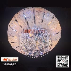 Crystal Glass Low Ceiling Chandelier with LED, RGB, MP3&Remote (YF8801/R6)