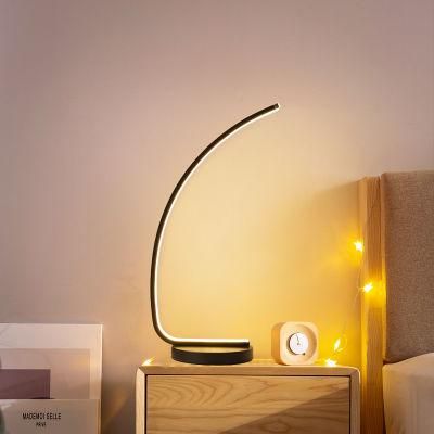 Line Shade Creative Modern Style Table Lamp Desk Bedside Lamp