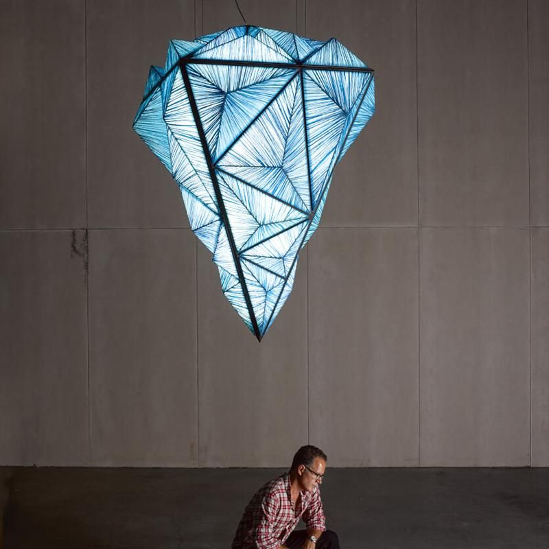 Diamond Design Modern Chandelier Mall Lobby Exhibition Hall Pendant Lamp