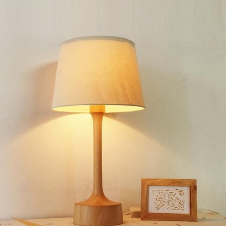 Decorative Wooden Table Lamp for Bedroom