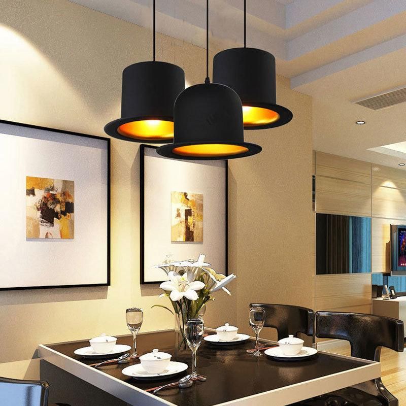 Retro Top Hat Shape LED E27 Pendant Light for Home Improvement Bedside Restaurant Lights (WH-VP-158)