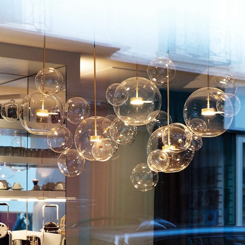 Modern Kitchen Bedroom Glass Bubbles Pendant Lights Decoration Light (WH-GP-09)