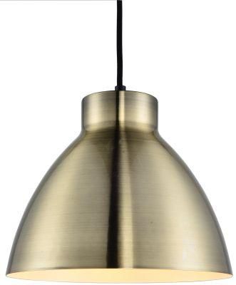 Round Antique Brass Iron Pendant Hanging Lamp (P-170809)