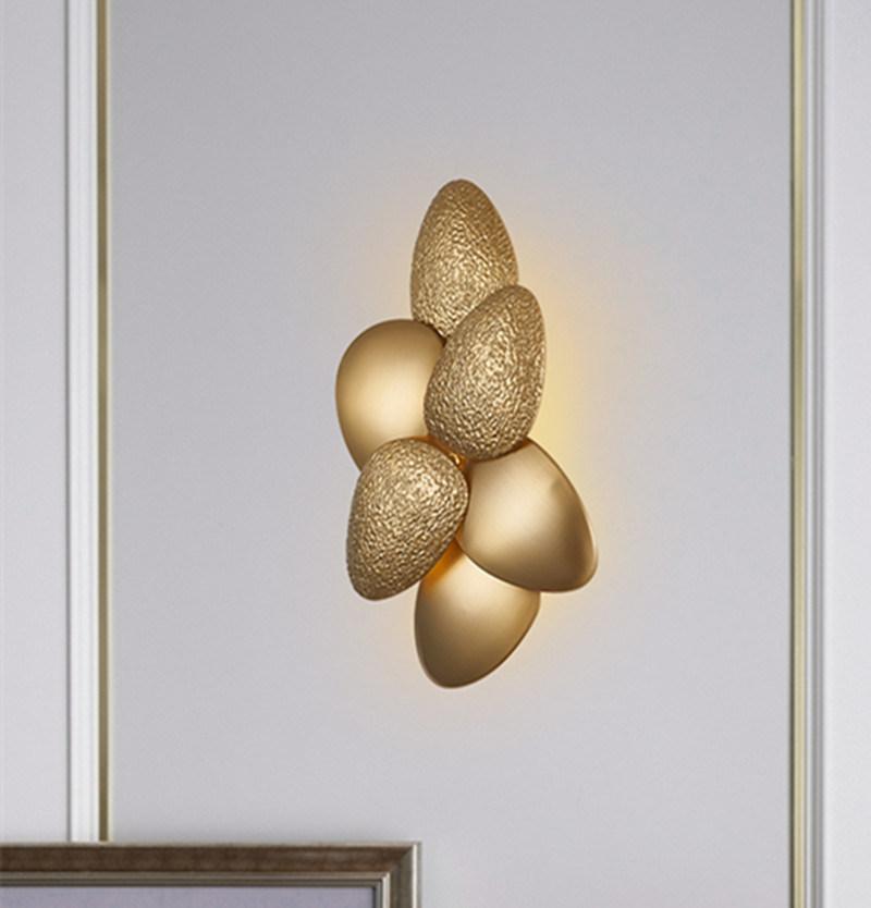 Creative Wall Lamp Designer Postmodern Background Bedroom Bedside Luxury Wall Light (WH-OR-76)