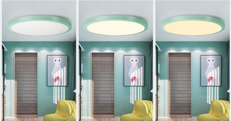 Nordic Macaron New Chinese Hall LED Ultra-Thin Ceiling Light for Wholesale