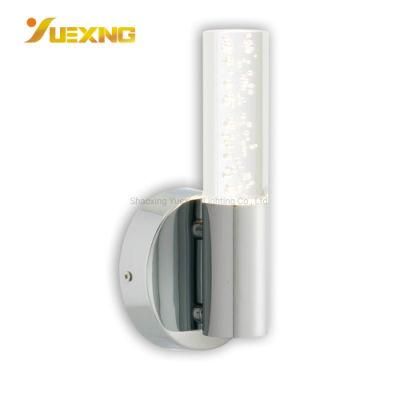 Iron Metal Round Ceiling Clear Glass Plastic LED Mounted IP44 Wall Lighting Lamp for Bathroom