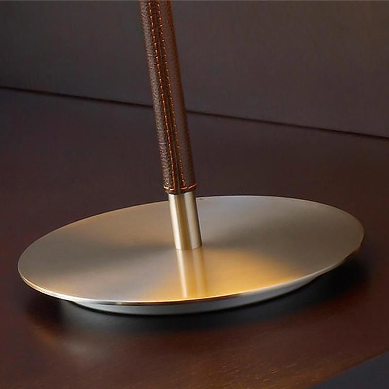 Round Circle White Shade Table Lamp Reading Lamp Bedside Lamp