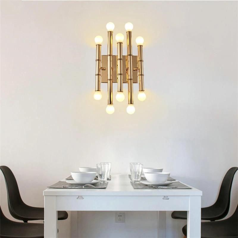 Gold Nordic Loft Villa Wall Lamp Art Creative Designer Meurice 10 Light Wall Sconce (WH-OR-183)