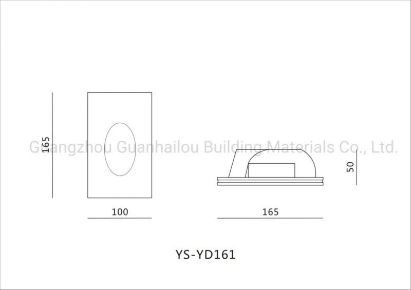 Gypsum Plaster Recessed Stair Light (161)
