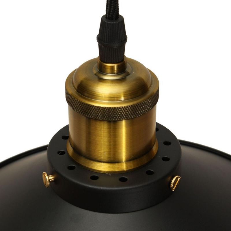 Black Rustic Lamp Pulley Pendant Lights Dining Room Bedroom Kitchen Island Pendant Lamp (WH-VP-127)