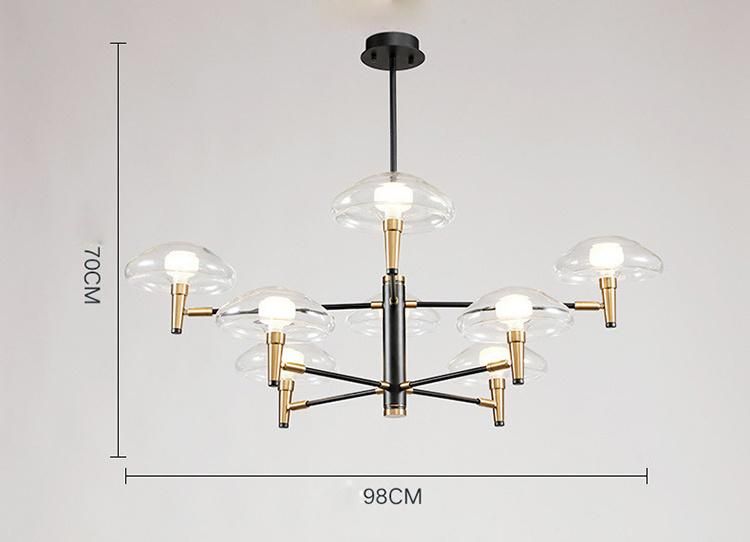 Mushroom Hanging Lamp in Living Room Modern Simple Bedroom Dining Room Lamp Zuo Modern Lighting