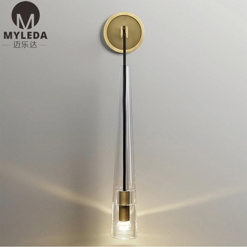 Wall Sconce Custom Industrial Clear Glass LED Wall Light Fixture Bathroom Lighting