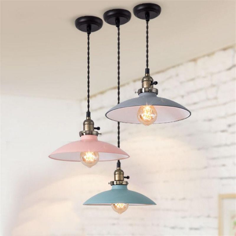 Nordic Metal Pendant Lamps Creative Store Bar Thorvald Industrial Vintage Cord Pendant Light (WH-AP-351)