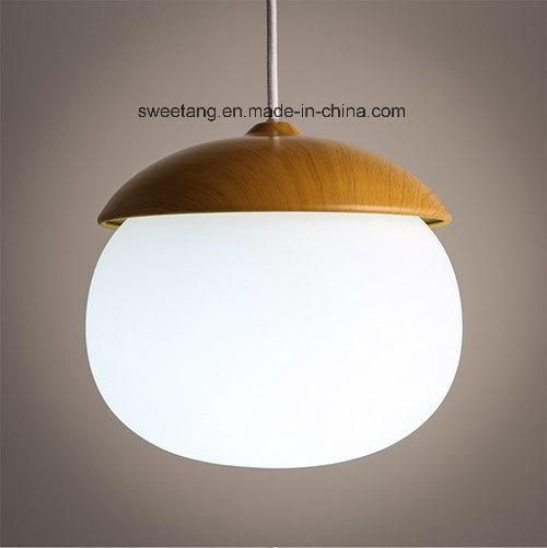 Modern Pendant Lamp Lighting with Wood Color Coffee Bar