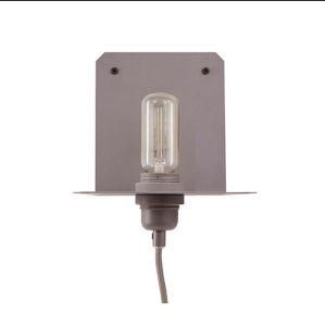 Bedside Grey Wall Light with E26 Lamp Cord for Hotel