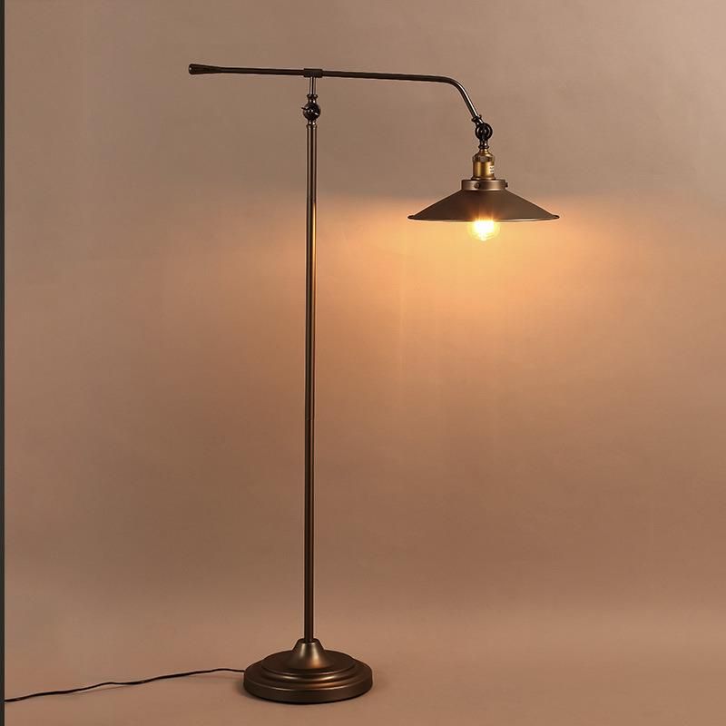 Loft American Industrial Vintage Standing Lamp Living Room Study Room Decor Retro Floor Lamp (WH-VFL-09)