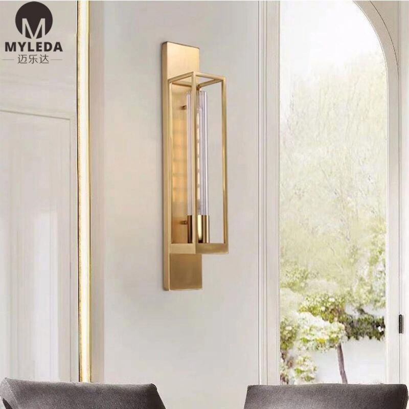 Modern Indoor Stainless Steel Hotel Bedside Wall Lamp