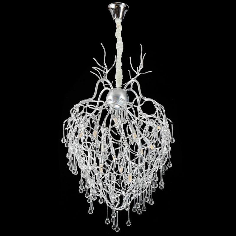 2022 Contemporary Sliver Ball Hanging Light Chandelier Luxury Pendant Light Fixtures