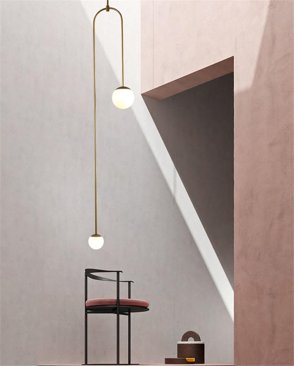 Interior Suspension Opal Glass Pendant Lamp for Wedding Decoration