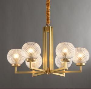 Creative Home Decorative Brass Copper Chandelier Pendant Light