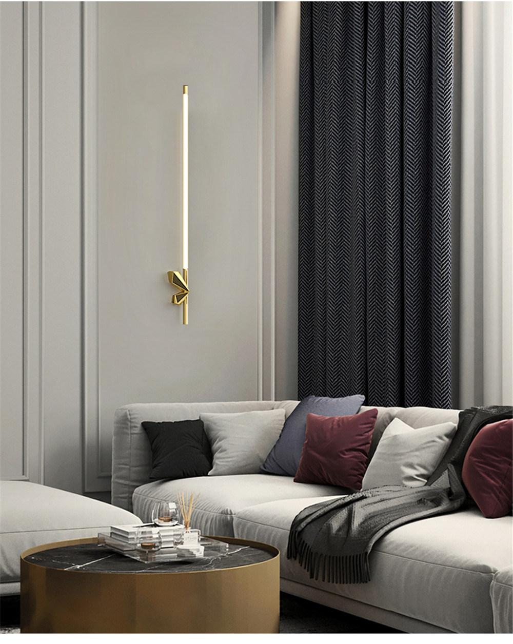 Modern Design LED Wall Lamp for Bathroom Bedroom Mirror Wall Sconce Indoor Decoration Nordic Home Deco Bedside Lamp Fixture Gold