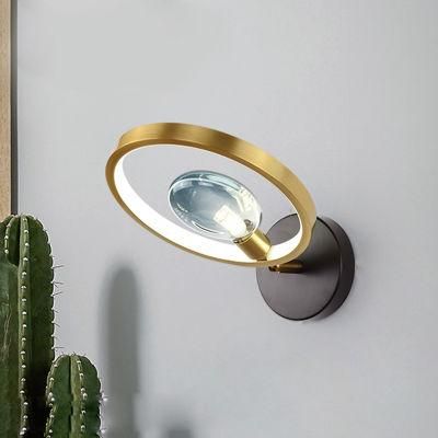 Simple Dining Room Corridor Creative Personality Circle Light Luxury Wall Lamp
