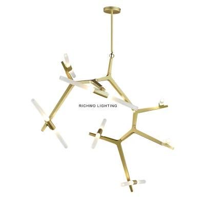 Shop Commercial Chandelier Atmospheric Living Room Dining Room Lamp Nordic Molecular Tree Branch Light Luxury New Office Lamp