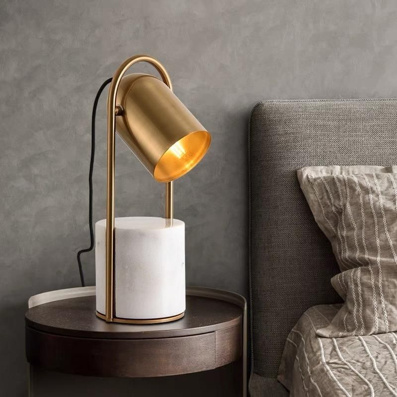 Factory Wholesale Nordic Marble Rotation Table Lamp From Living Room Bedroom