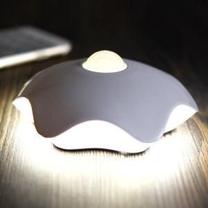 Chinese Classic Quality Hexagon Lotus AAA Battery Motion Sensor Toilet Baby 8 LED Night Light