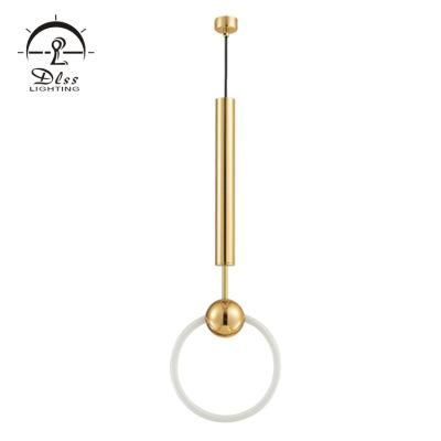 T9 Round Tube 2019 New Gold Hanging Lamp