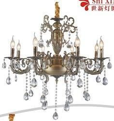 68841 Crystal Candle Chandelier Lamp (Zinc alloy)