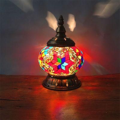 Retro Ethnic Style Bedroom Bedside Night Light Restaurant Cafe Bar Turkish Nightstand Light (WH-VTB-04)