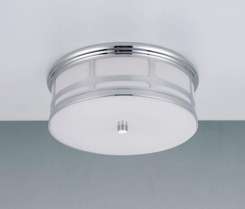 Ceiling Light 12" E27 Black, Chrome, Ab Color, ETL