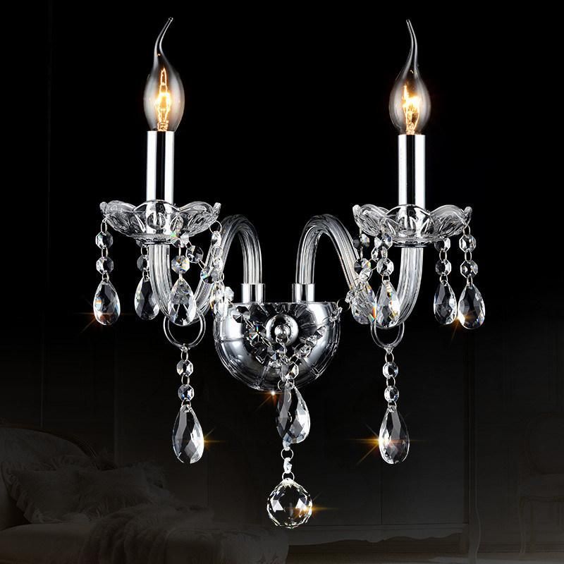 Black Wall Lights for Home Indoor Lighting Bathroom Cabinet Decorate Crystal Bedside Lamp (WH-OR-160)
