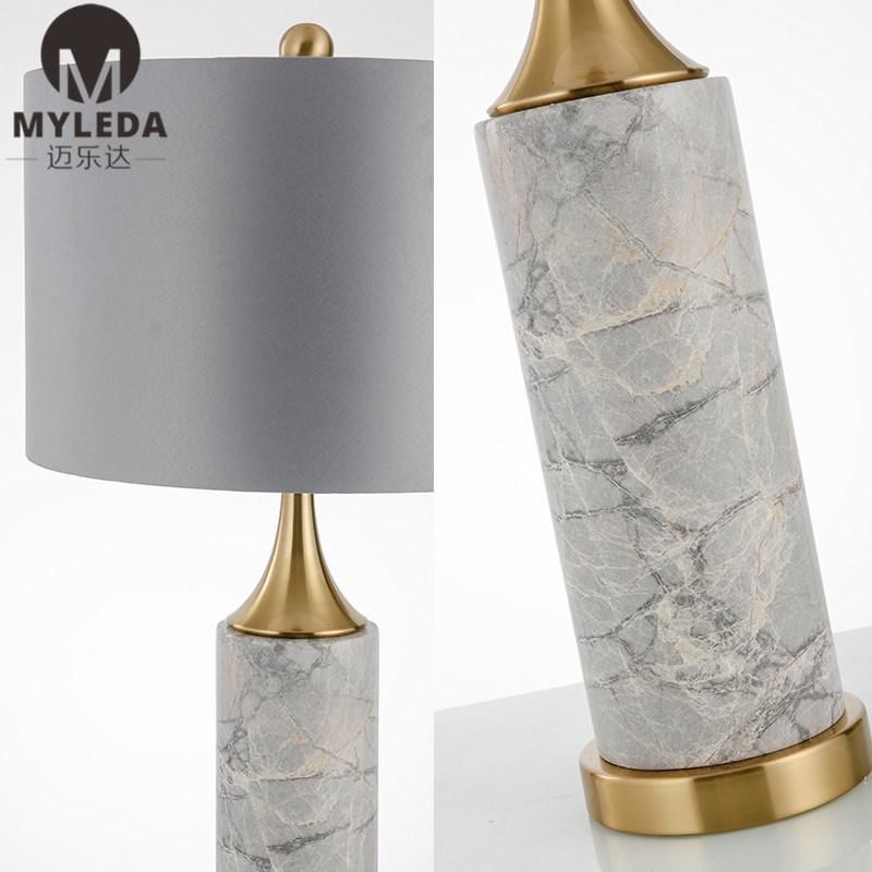New Design Marble and Steel Modern Table Art Lamp