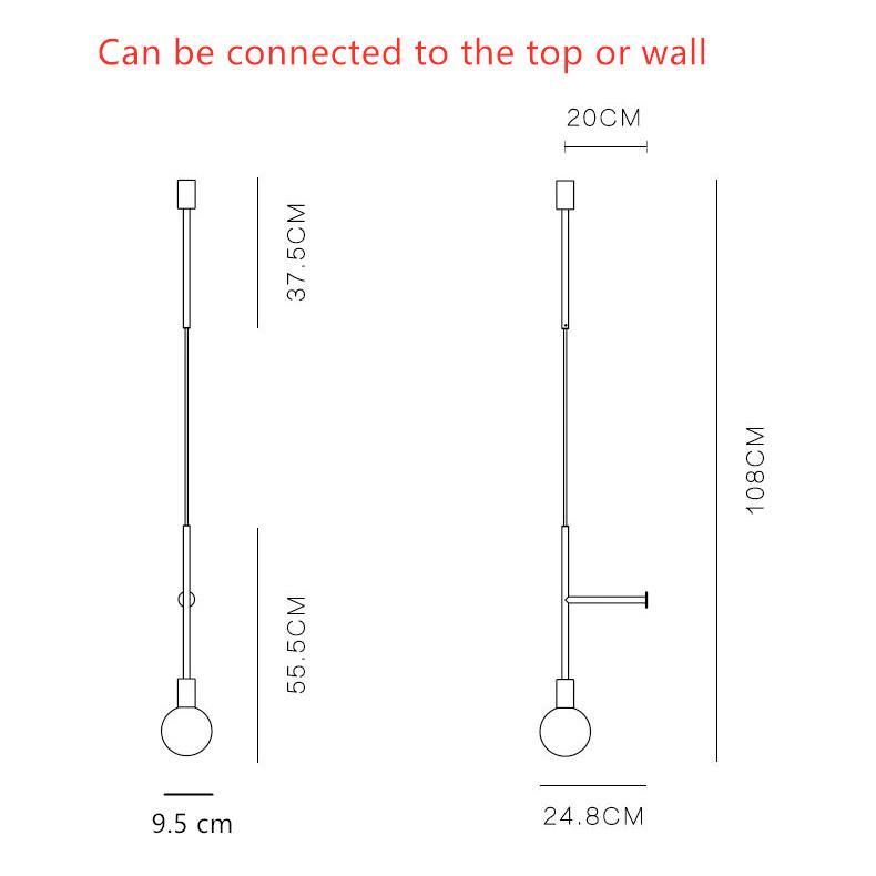 Modern Wall Lamp E27 Iron Wall Lamps for Living Room Bedroom Wall Lights for Home (WH-OR-178)