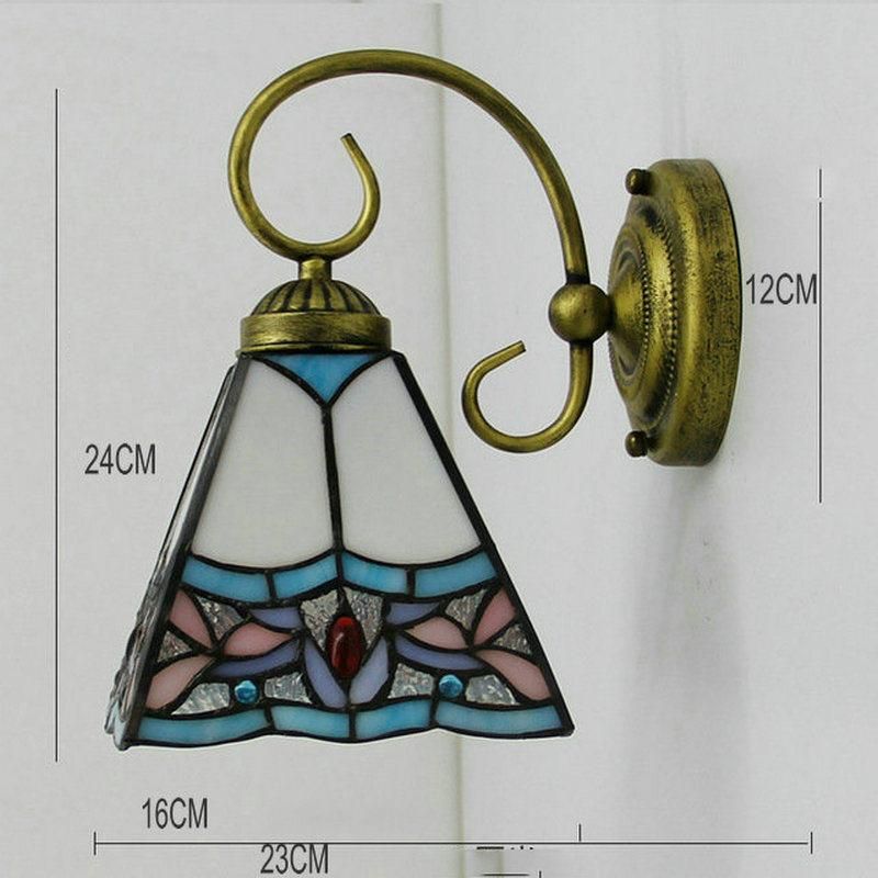 Mosaic Style LED Indoor Wall Light for Home Lighting Stained Glass Sconce Bathroom Rustic Wall Sconces (WH-VR-113)
